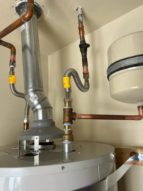Water heater installation and plumbing repair in Vincent